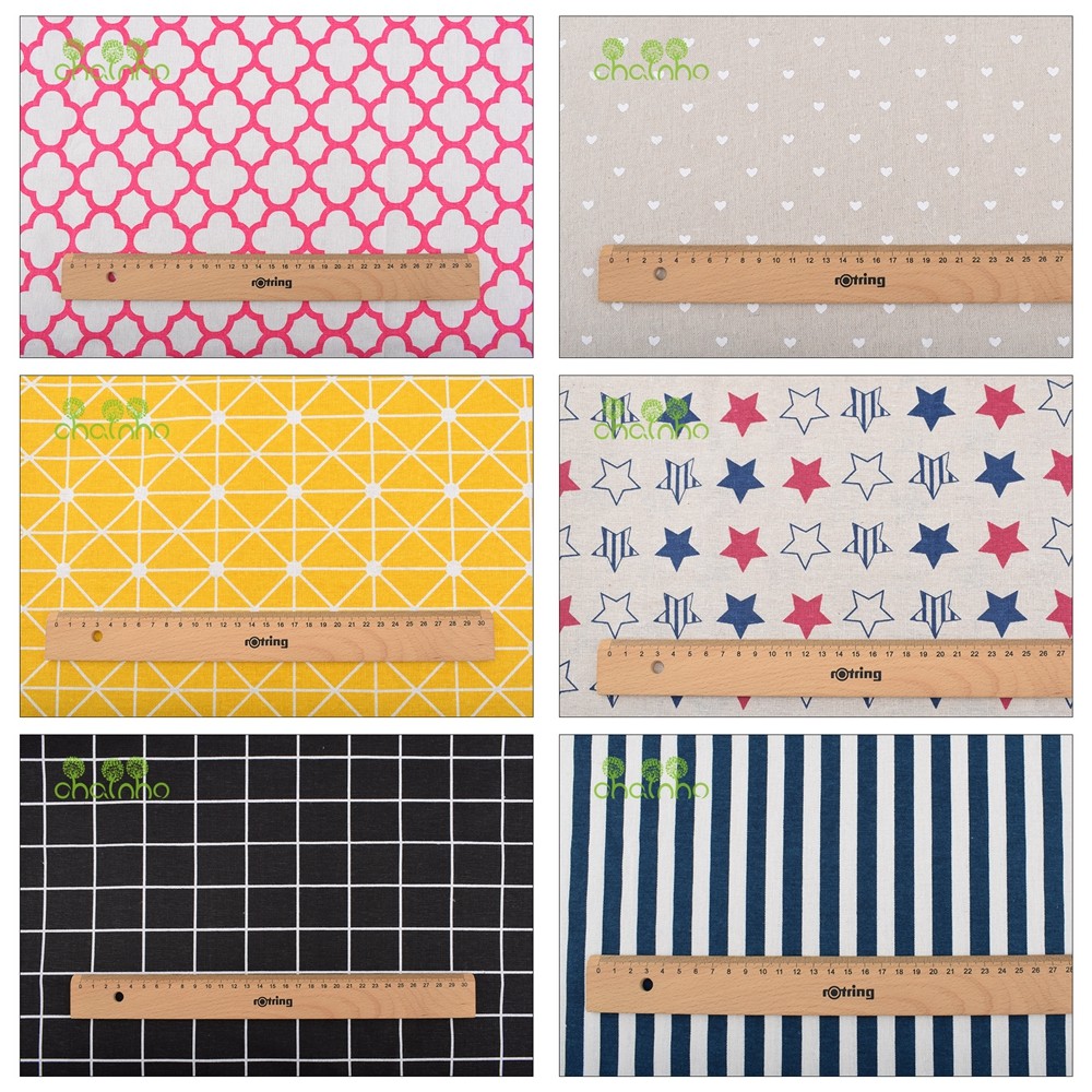 Sewing Geotextile Fabric - Chainho、プリントコットンリネン生地、DIY縫製キルティング素材、布製テーブルソファ、カーテン、バッグ、クッション、家具カバー、J15CL11