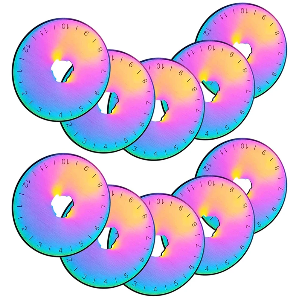 Rotary Cutter Fabric - 10 個 45 ミリメートルロータリーカッターブレードシャープ SKS-7 生地切断交換用ブレード
