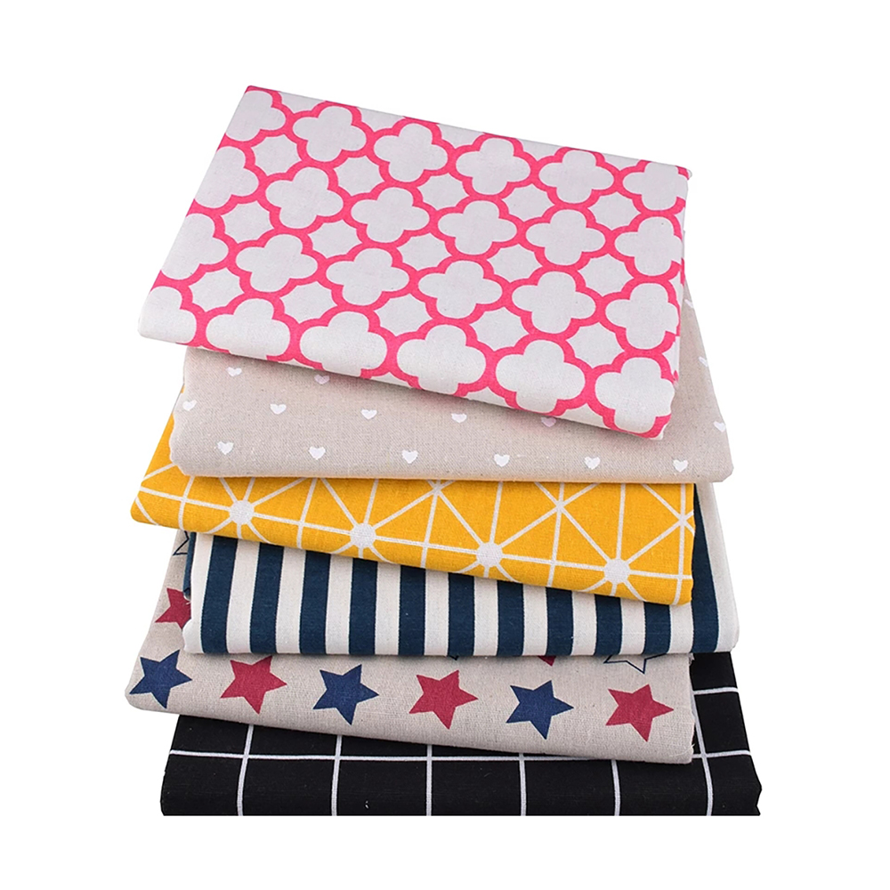 Sewing Geotextile Fabric - Chainho、プリントコットンリネン生地、DIY縫製キルティング素材、テーブルソファ用布、カーテン、バッグ、クッション、家具カバー、15CL11