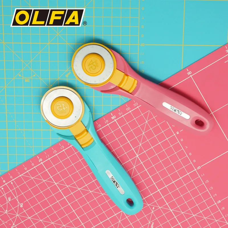 Rotary Cutter Fabric - Olfaロータリープクルカッティングブレード、革生地紙を切断するための多目的縫製カッター、RTY-2/c、45mm