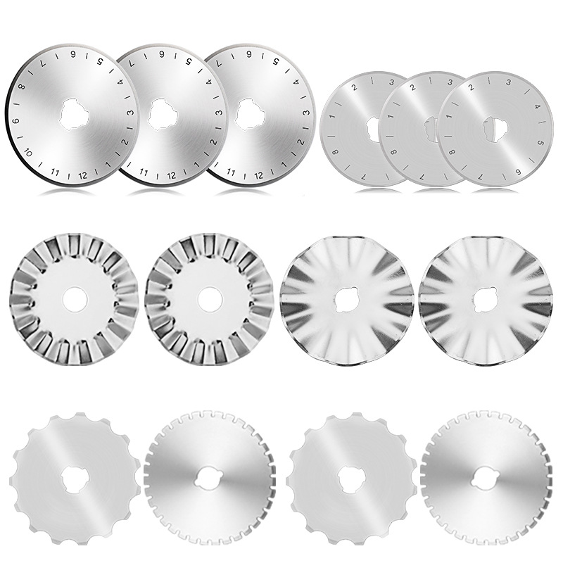 Rotary Cutter Fabric - 1個入り 28/45mm ロータリーカッターブレード 丸型キルティングブレード ロータリー交換用カッティングブレード キルティング生地縫製クラフト用