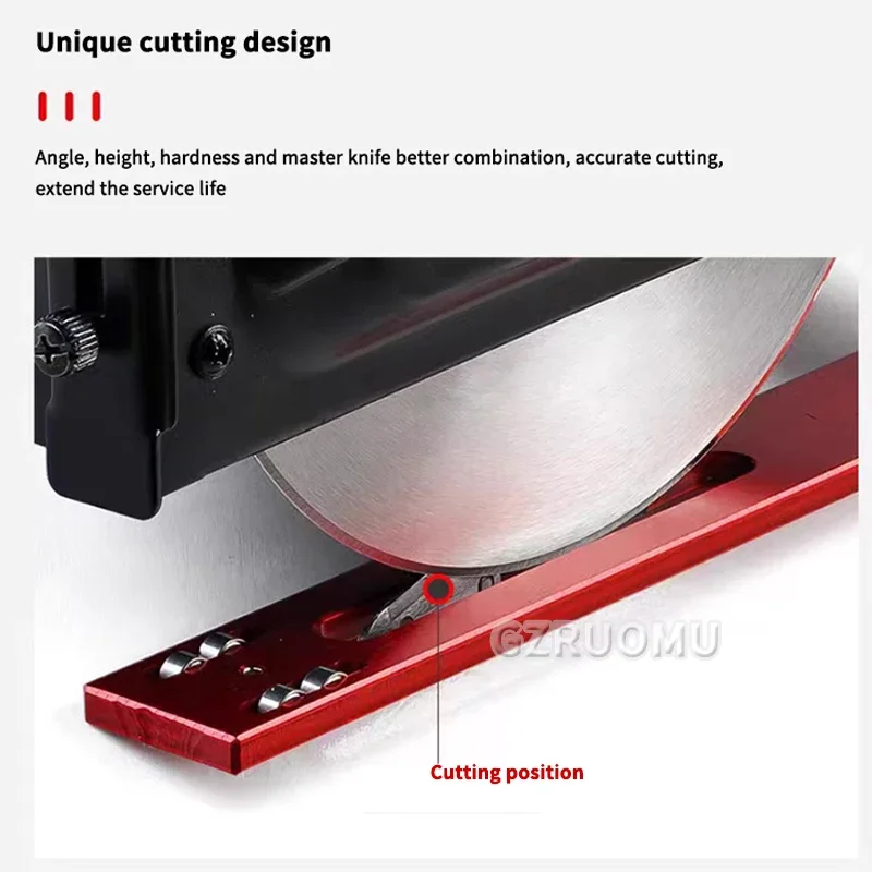 Rotary Cutter Fabric - 168MM 110V 電動回転式生地カッター – 八角形ブレード布切断機、自動研磨機能付き