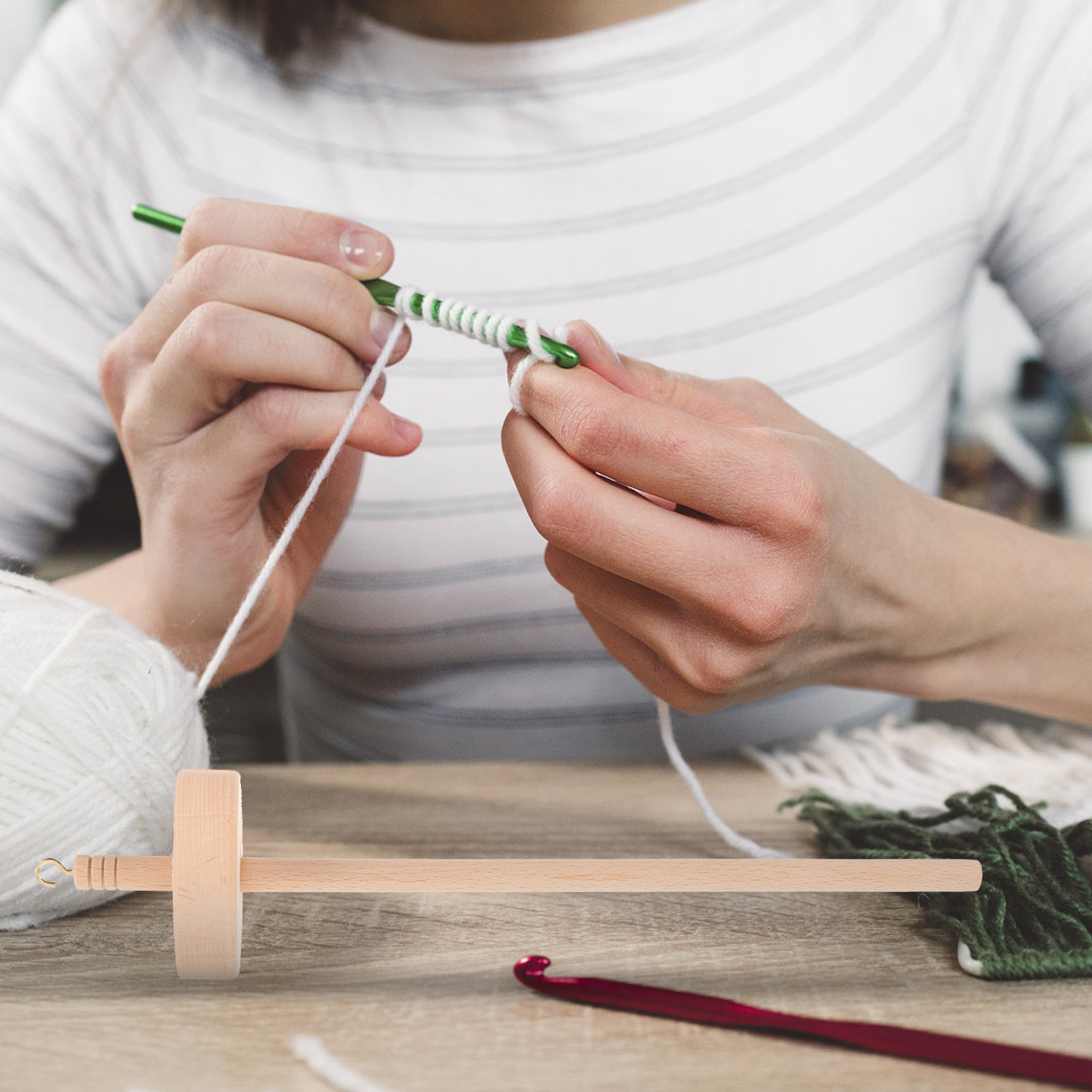 木製糸巻き器 スムーズな表面 糸ホルダー 編み物ツール 糸オ - Sewing Knit のレビューと価格