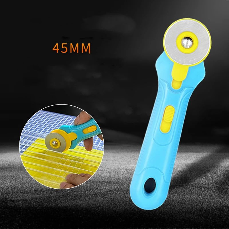 パッチワーク縫製用スチールロータリー丸カッター、革フラットラ - Rotary Cutter Fabric のレビューと価格