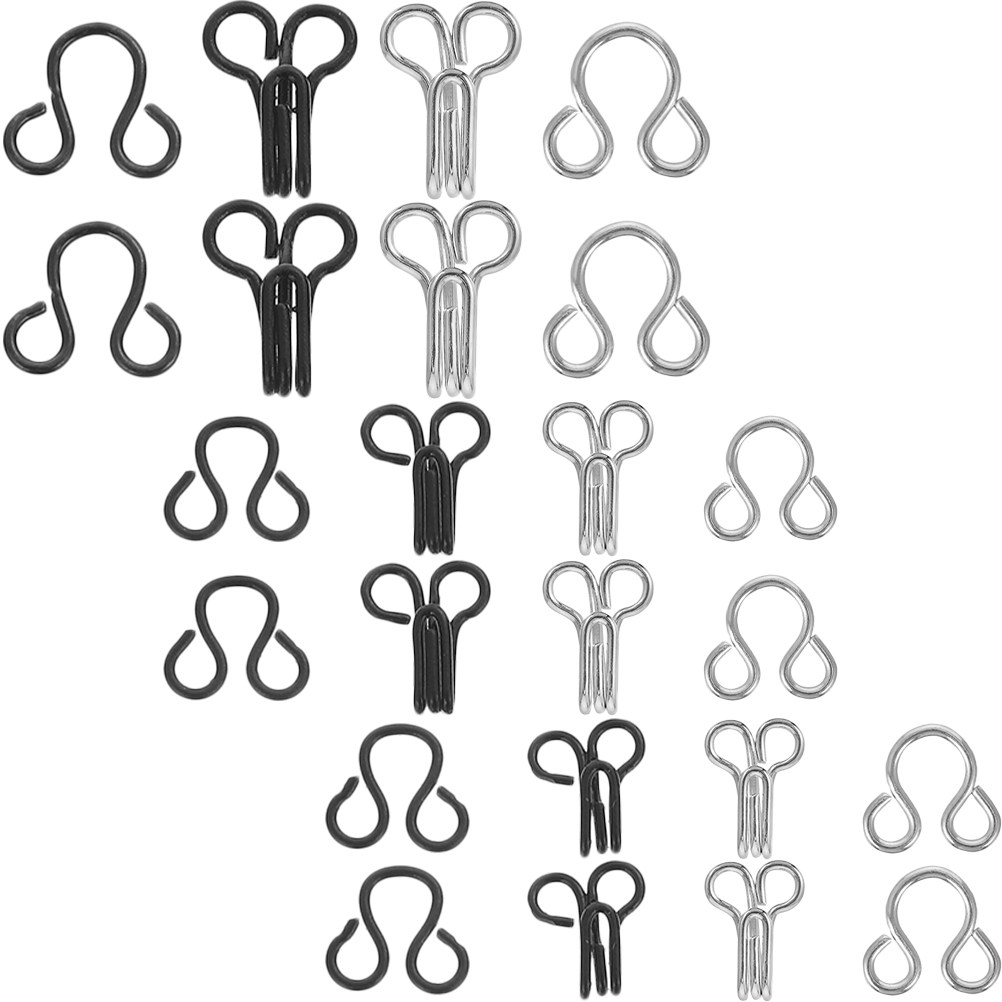 120個入り服飾用フック、縫製用アイフック、強力真鍮製留め具 - Hook Eye Fastener のレビューと価格