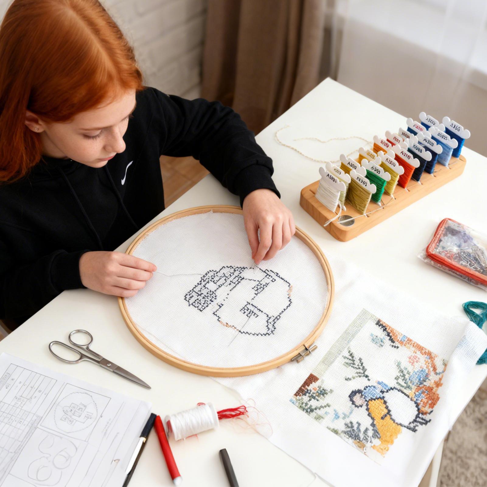 刺繍糸オーガナイザー 15スロット木製スプールホルダー 磁気 - Embroidery Floss Thread のレビューと価格