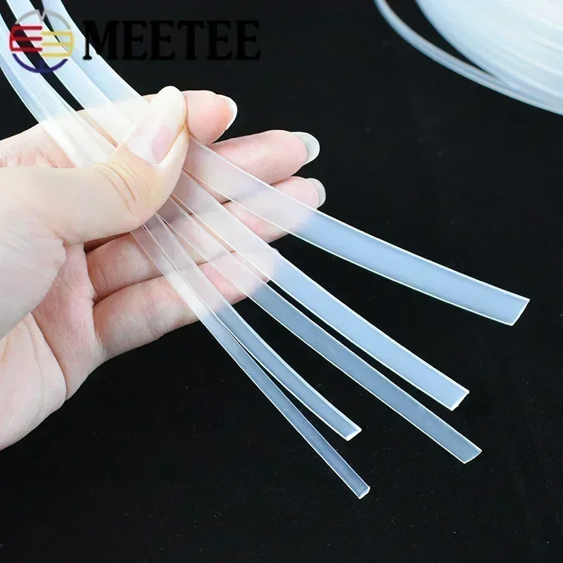 5 メートル Meetee クリアプラスチックコルセットリボ - Textile Sewing Support のレビューと価格