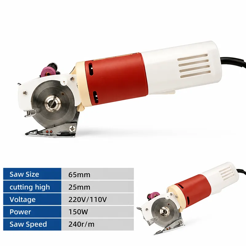 電動布切りハサミ 65mm 回転刃 布カッターマシン 皮革・ - Rotary Cutter Fabric のレビューと価格
