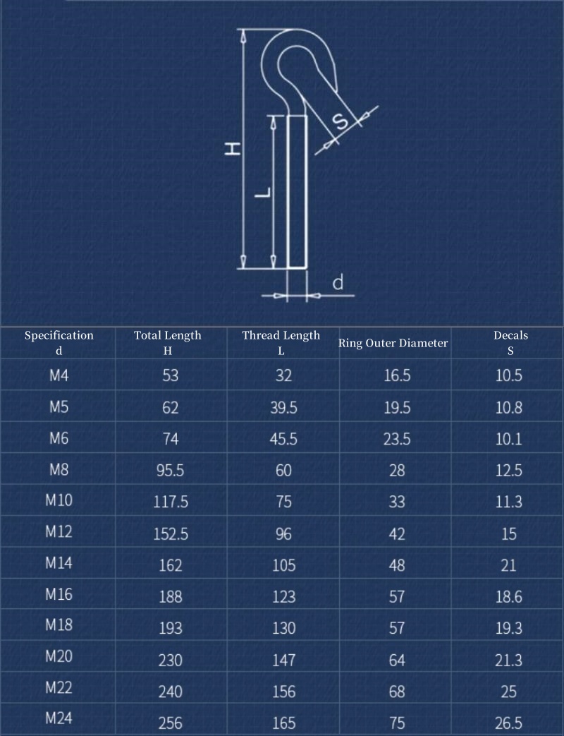 304ステンレス鋼シープアイスクリューボルトM4 M5 M6 - Hook Eye Fastener のレビューと価格