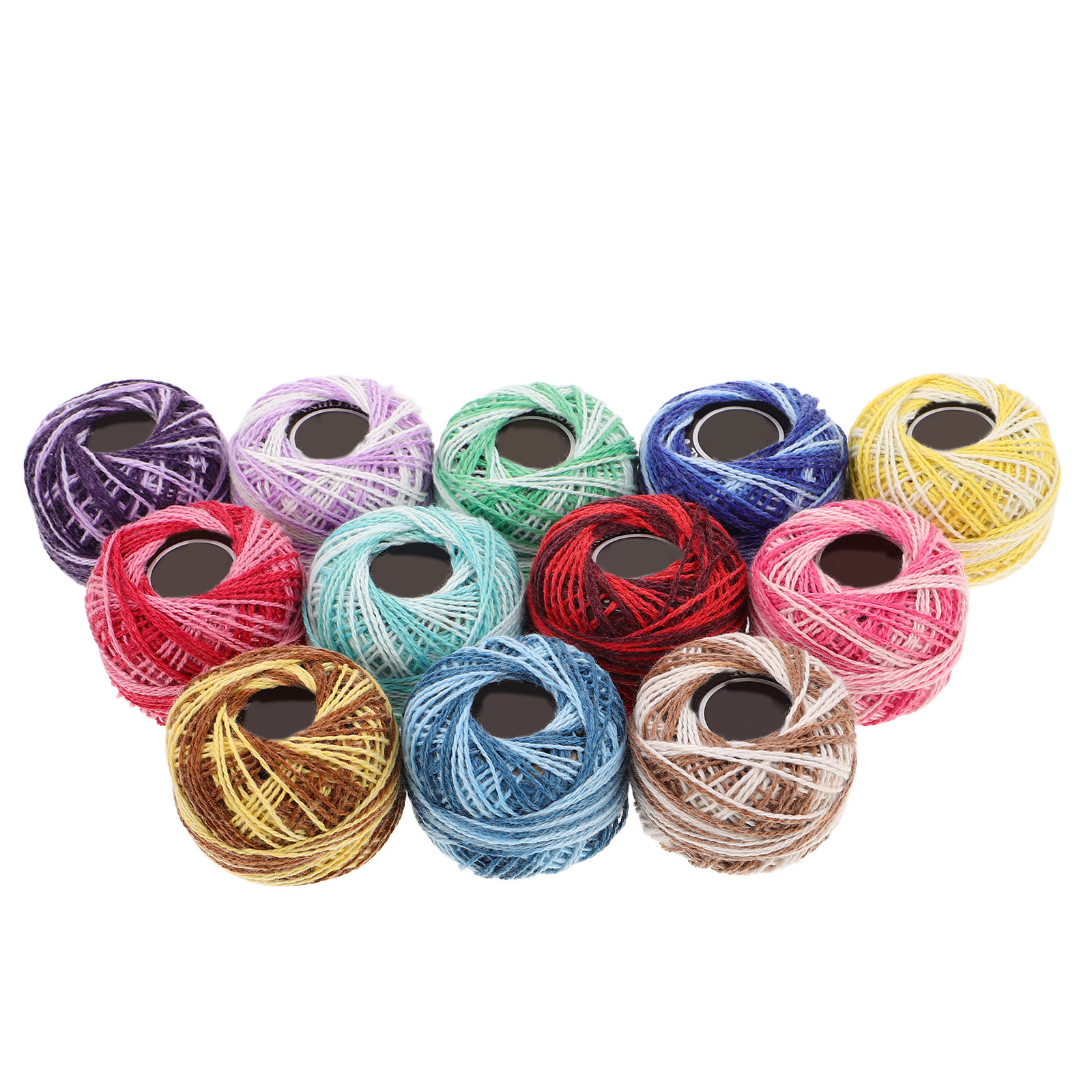 12色のカラフルな綿刺繍糸セット、クロスステッチ、編み物、ブ - Embroidery Floss Thread のレビューと価格