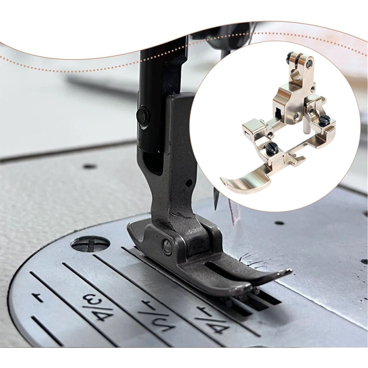 ミシンフット 調節可能な滑り止め押さえ金具 ジッパーサポート - Zipper Foot Presser のレビューと価格