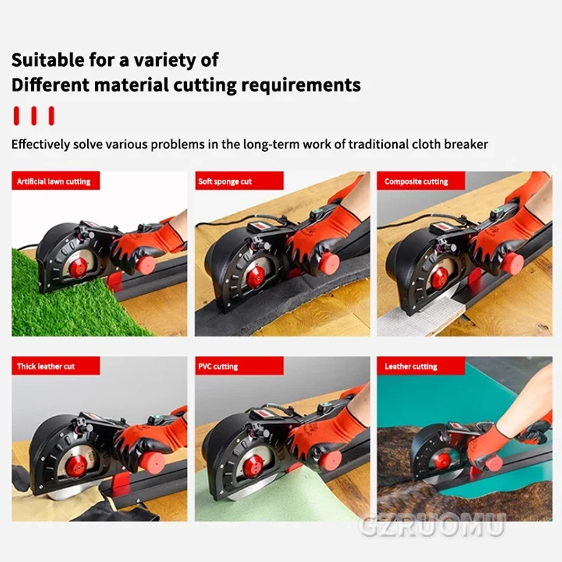 168MM 110V 電動回転式生地カッター – 八角形ブレ - Rotary Cutter Fabric のレビューと価格