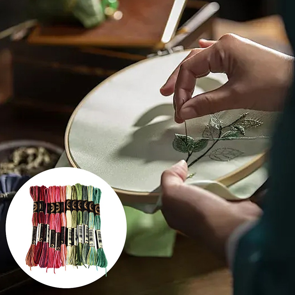 105ヤードステッチフロス刺繍糸6プライ多色フレンドシップス - Embroidery Floss Thread のレビューと価格