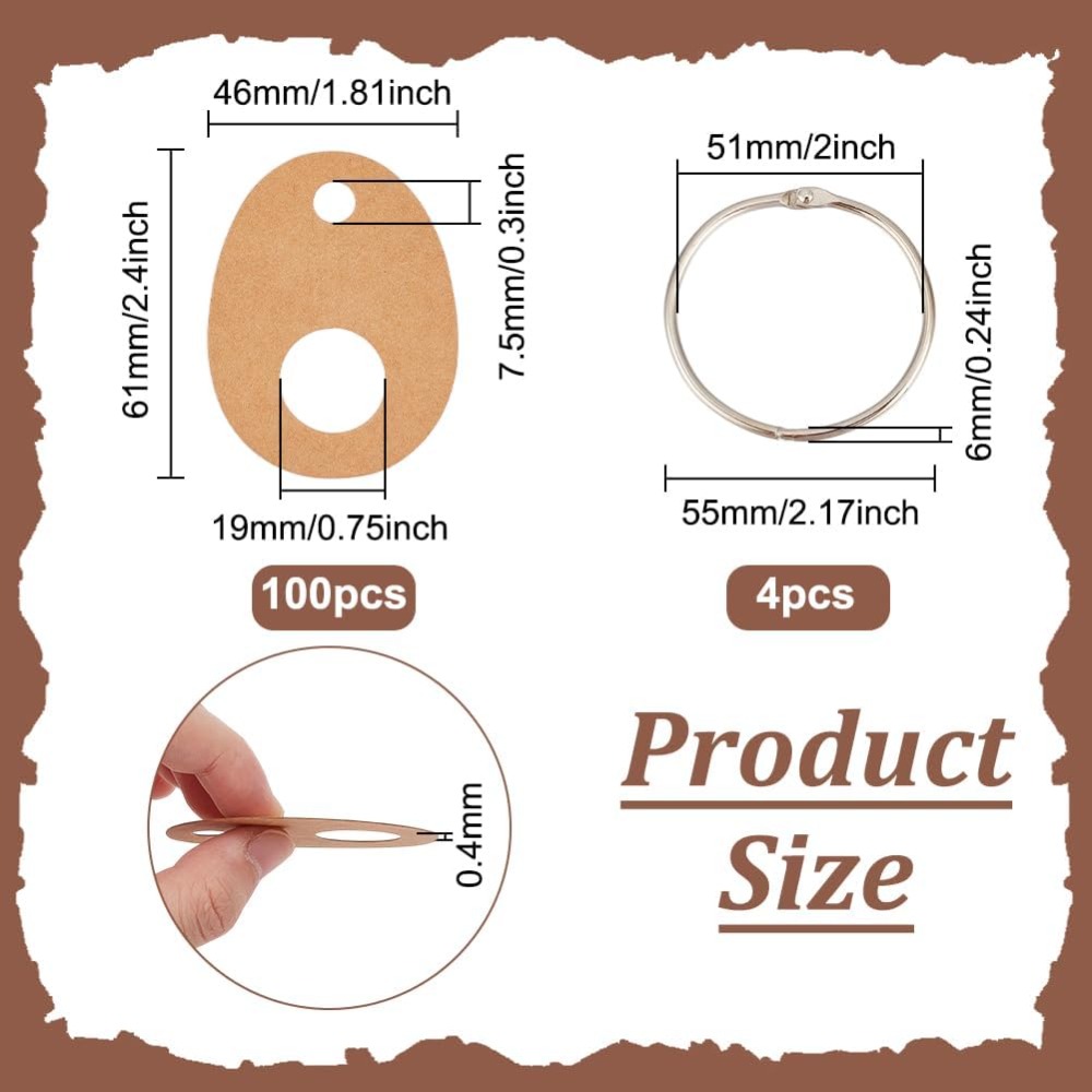 100 個ティアドロップフロス糸ドロップバーリーウッド紙巻糸 - Embroidery Floss Thread のレビューと価格