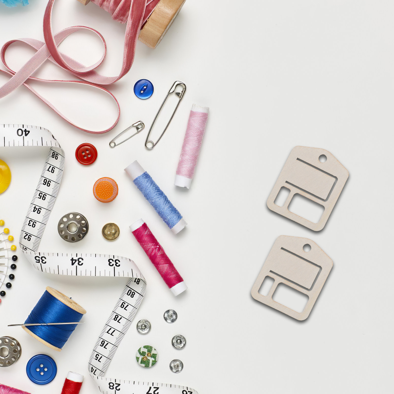 100個入り 木製 クラフト糸オーガナイザー 刺繍糸 ドロッ - Embroidery Floss Thread のレビューと価格
