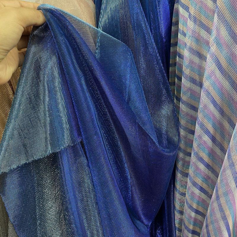 メタリックグリッターメッシュチュール生地薄いシースルーテクニ - Sewing Technical Fabrics のレビューと価格